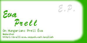 eva prell business card